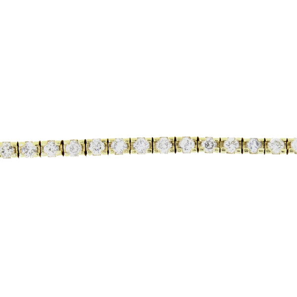 Genuine 2.21ct Diamond Tennis Bracelet 14KT Yellow Gold