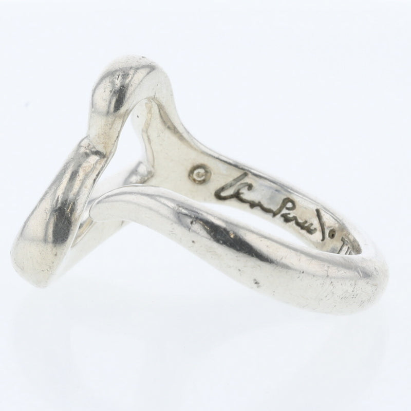 Tiffany Ring Open Heart Silver 925 No. 9