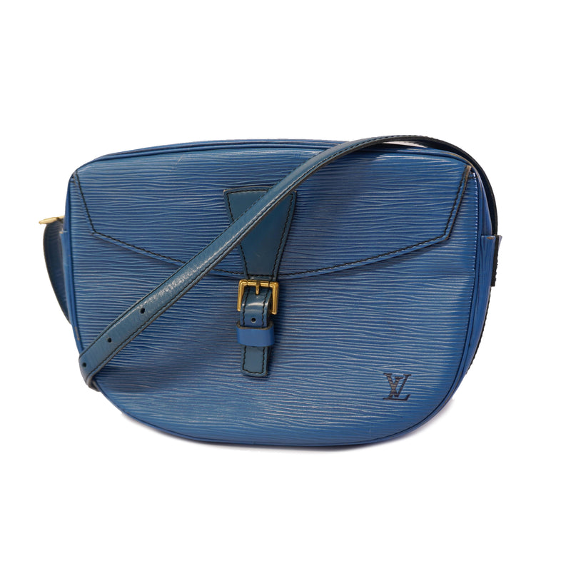 Auth Louis Vuitton Shoulder Bag Epi Genefille M52155 Toledo Blue
