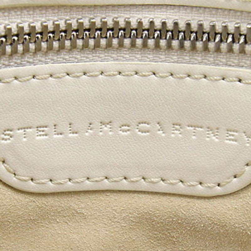Stella McCartney Shoulder Bag Black White Eco Leather Women's Chain