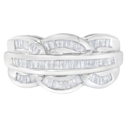 14KT White Gold Diamond Cocktail Band Ring (1 1/2 cttw, H-I Color, I1-I2 Clarity)