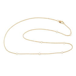 Solid 14k Yellow Gold Chain Necklace Fine Jewelry