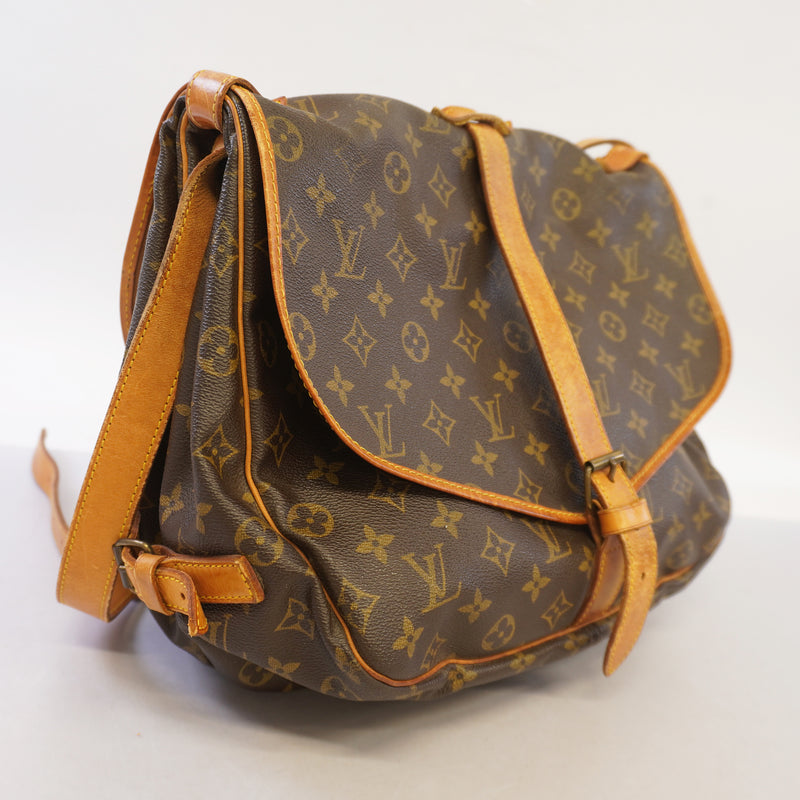 Auth Louis Vuitton Monogram Saumur 35 M42254 Womens Shoulder Bag