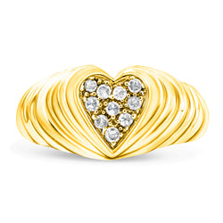 14K Yellow Gold 1 ct TDW Diamond Cocktail Band Ring (G-H SI1-SI2)