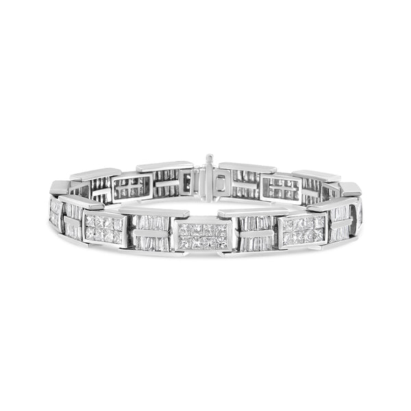 14K White Gold 10 5/8ct TDW Diamond Tennis Bracelet (H-ISI1-SI2)