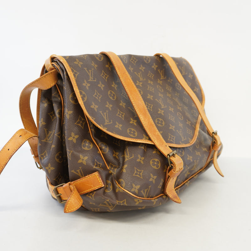 Auth Louis Vuitton Monogram Saumur 43 M42252 Womens Shoulder Bag