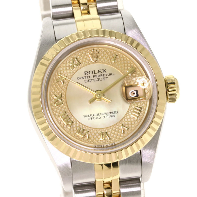 Rolex 79173NRD Datejust Watch Stainless Steel K18 Yellow Gold Ladies