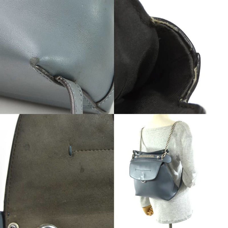 Fendi Backpack Handbag Shoulder Bag 3Way Back to School Gray Leather FENDI Ladies 8BZ042 A1AV 8762-188