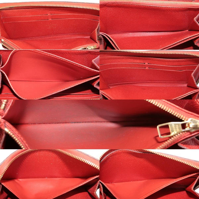 LOUIS VUITTON Zippy Wallet Monogram Amplant Scarlet M61788 SP4163 Box