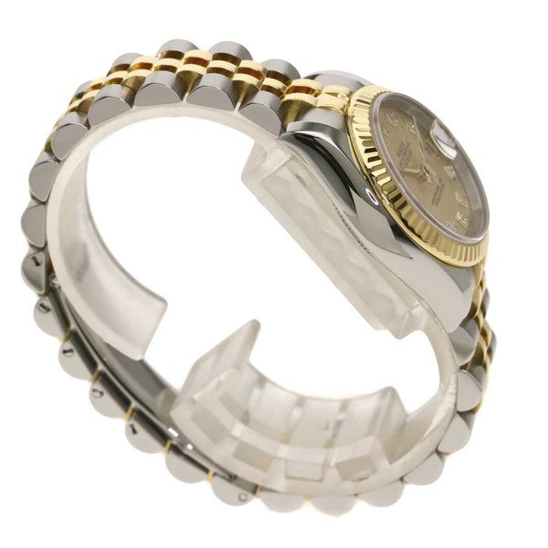 Rolex 179173G Datejust 10P Diamond Watch Stainless Steel / SSxK18YG Ladies ROLEX