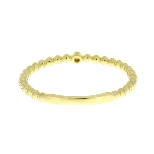 .01ct Diamond stackable band set 10KT Yellow Gold
