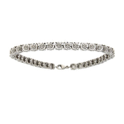 Natural .25ct Diamond Tennis Bracelet Sterling Silver