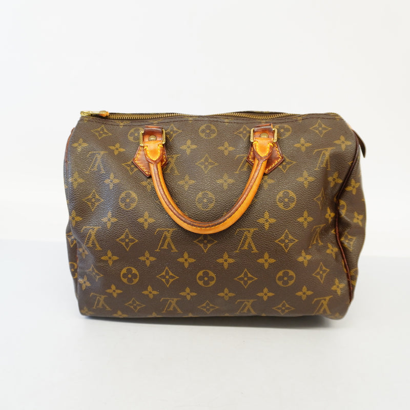 Auth Louis Vuitton Handbag Monogram Speedy 30 M41526
