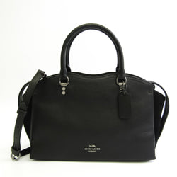 Coach Drew Satchel 40862 Womens Leather HandbagShoulder Bag Black