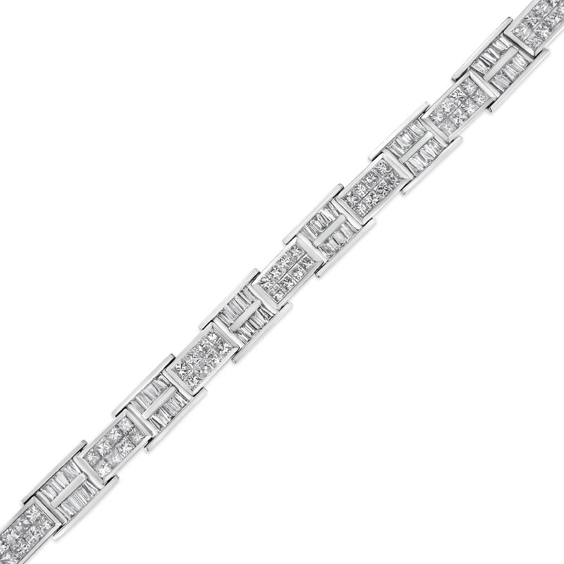 14K White Gold 10 5/8ct TDW Diamond Tennis Bracelet (H-ISI1-SI2)