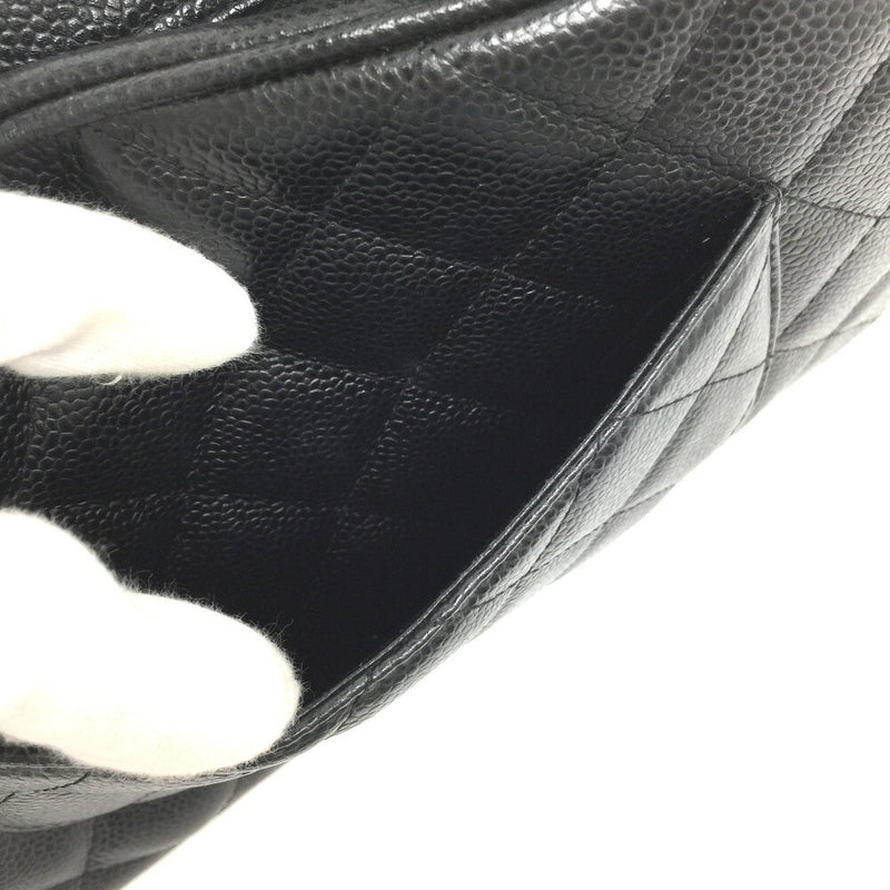 Chanel Handbag Matrasse Mini Boston Coco Mark Caviar Skin Black Ladies CHANEL K11221864
