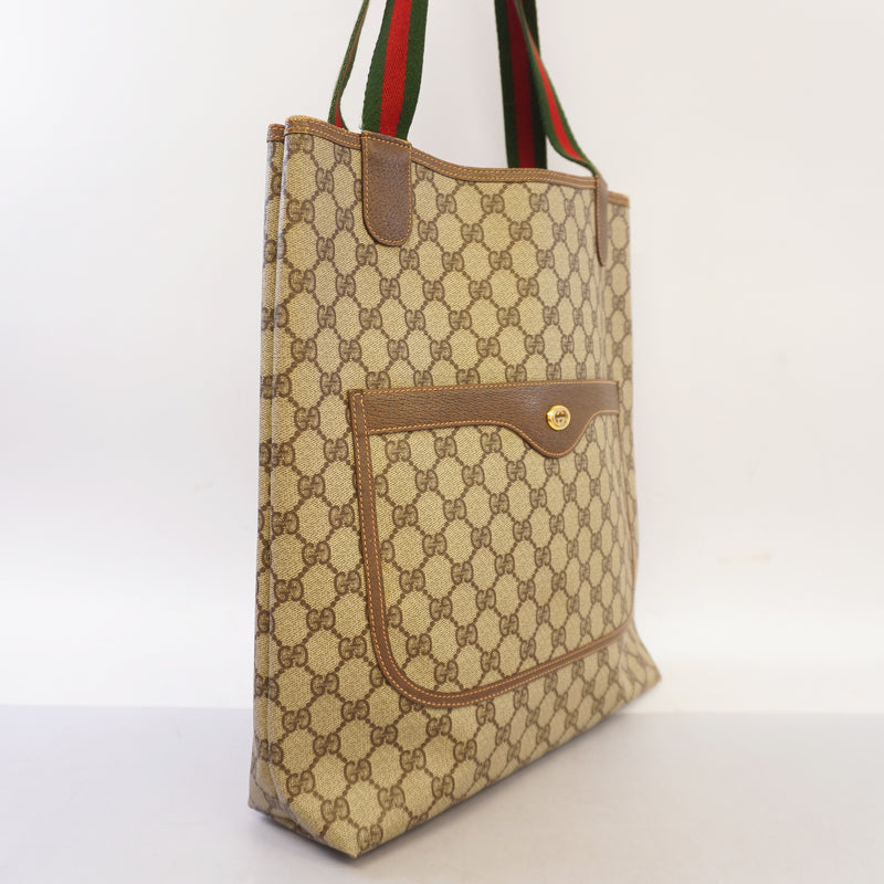 Auth Gucci Sherry Line Tote Bag 40 02 003 Womens GG Supreme HandbagTote Bag