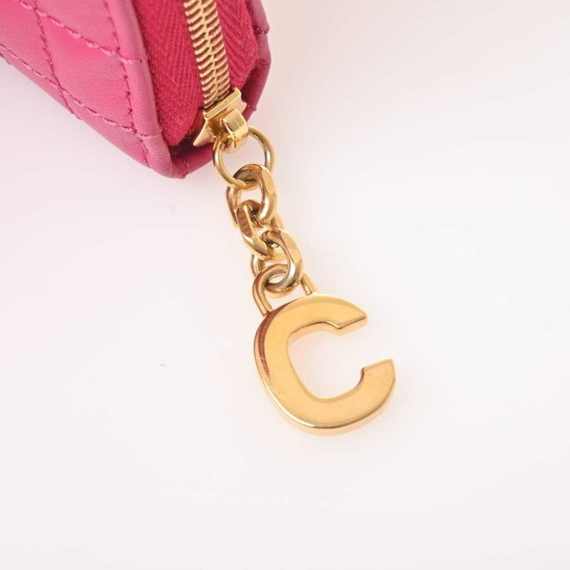 Celine Womens Leather Coin Purse/coin Case Pink