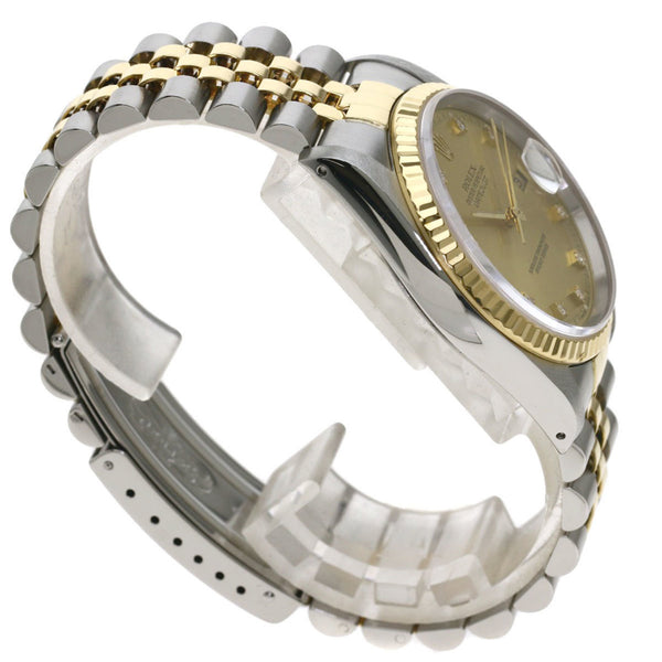 Rolex 16233G Datejust 10P Diamond Watch Stainless Steel / SSxK18YG Men's ROLEX