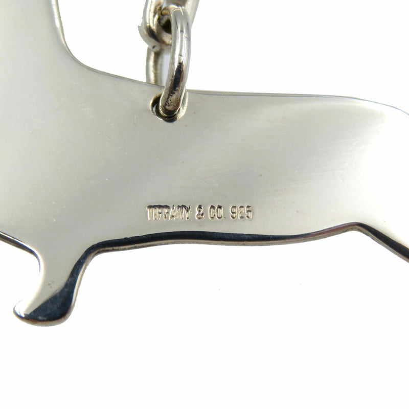 Tiffany Dachshund Charm Silver 925 Keychain