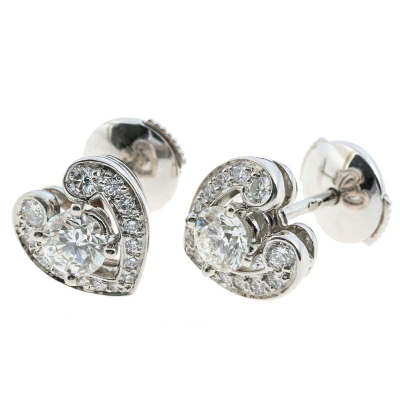 Cartier Your Mine 0.34ct Diamond Womens Earrings Pt950 Platinum