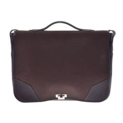 HERMES Hermes Victoria Shoulder Brown □ H engraved (around 2004) Unisex canvas / fjord shoulder bag