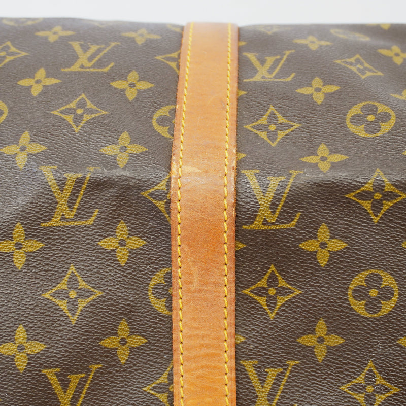 Auth Louis Vuitton Monogram Keepol 50 M41426 MenWomenUnisex Boston Bag
