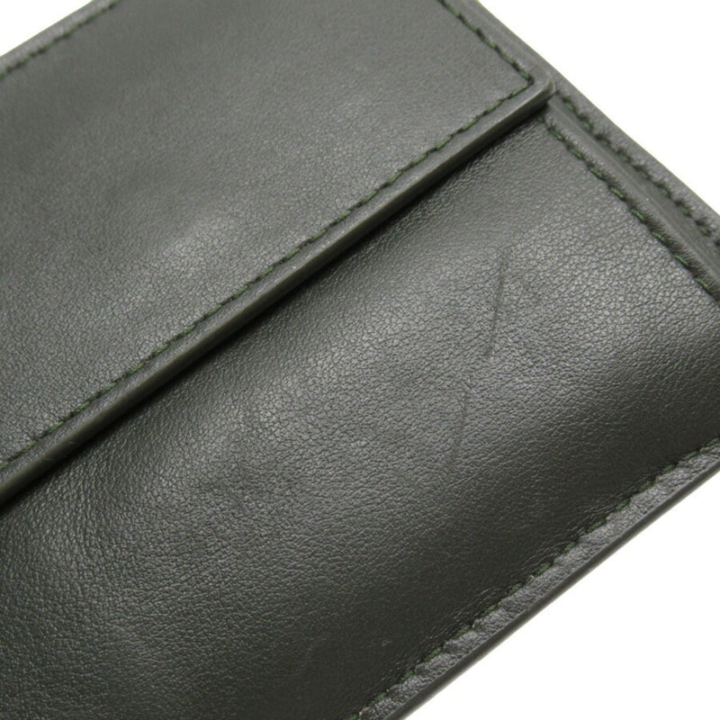 Bottega Veneta Bi-Fold Wallet Intrecciato Dark Gray Soft Rubber Leather