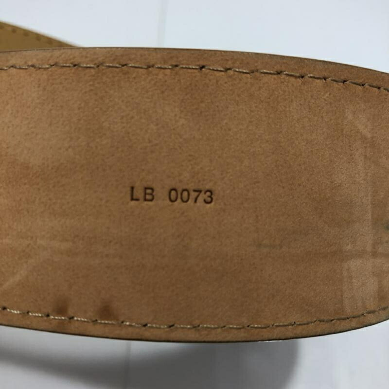 LOUIS VUITTON Louis Vuitton M6815 Saint Tulle Jeans Leather Belt Brown