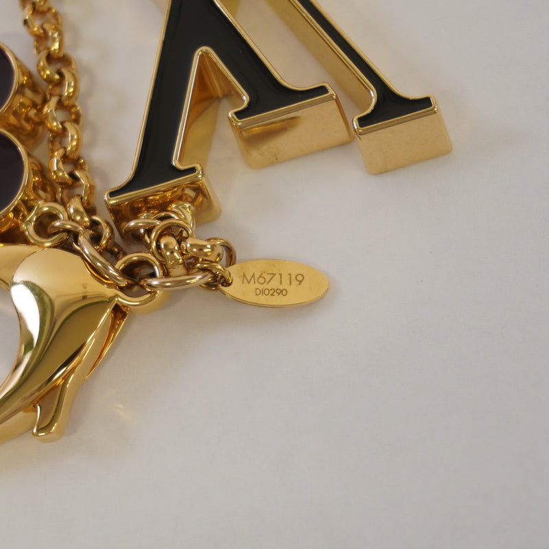 Auth Louis Vuitton Fleur De Monogram M67119 Keyring