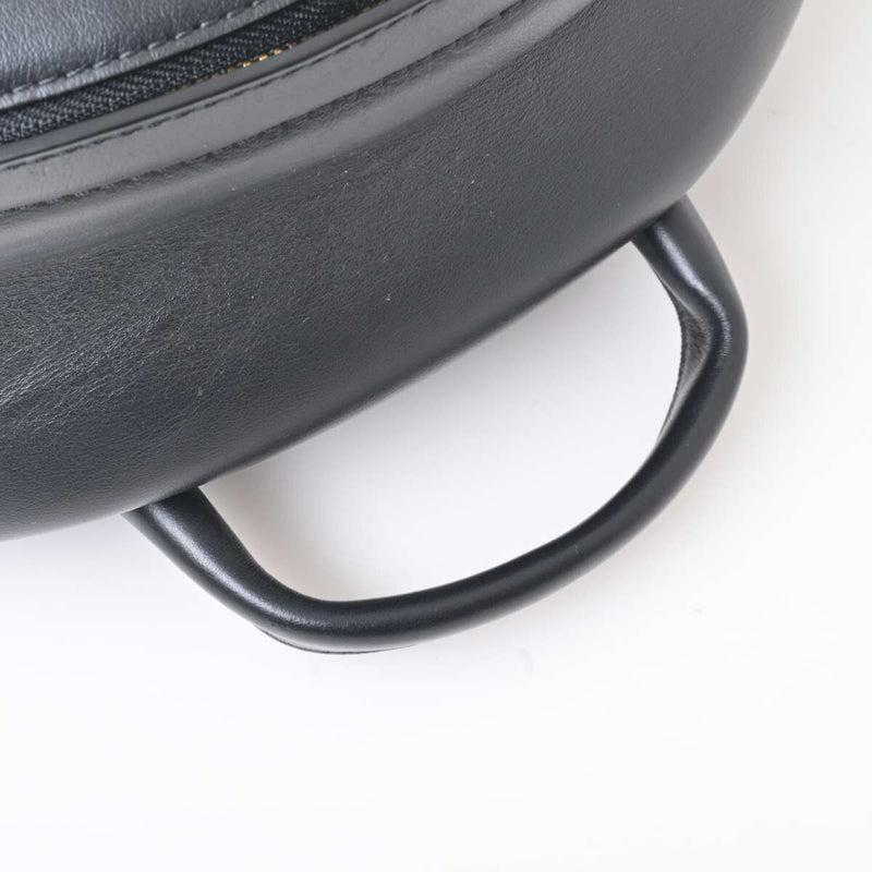 Versace Womens Leather Backpack Black