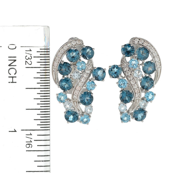 Brand New London Blue Topaz Earring