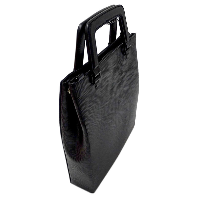 Louis Vuitton LOUIS VUITTON Bag Epi Men's Handbag Shoulder 2way Sack Plastic Fold M58497 Noir Black