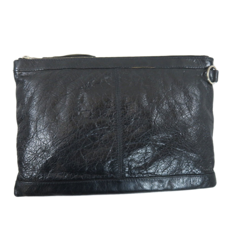 Balenciaga 273022 Classic Clip M Clutch Bag Leather Womens BALENCIAGA