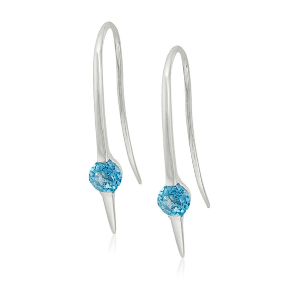 Brand New Swiss Blue Topaz Earring