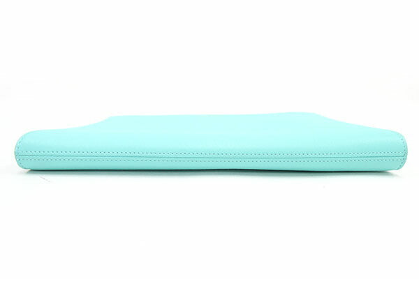 Tiffany Clutch Bag Blue Leather Womens Mens