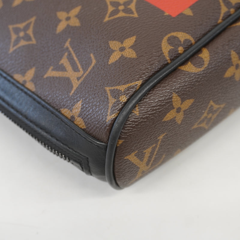 Auth Louis Vuitton Body Bag Monogram Chalk Sling Bag M44625 Unisex