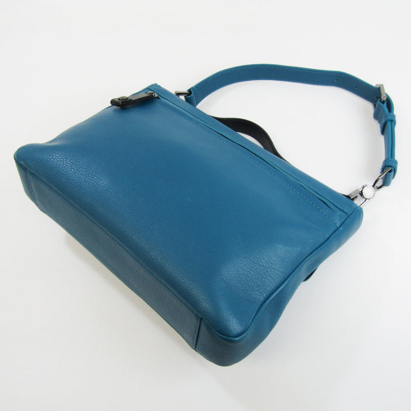 Bvlgari 39394 Women's Leather Handbag,Shoulder Bag Blue