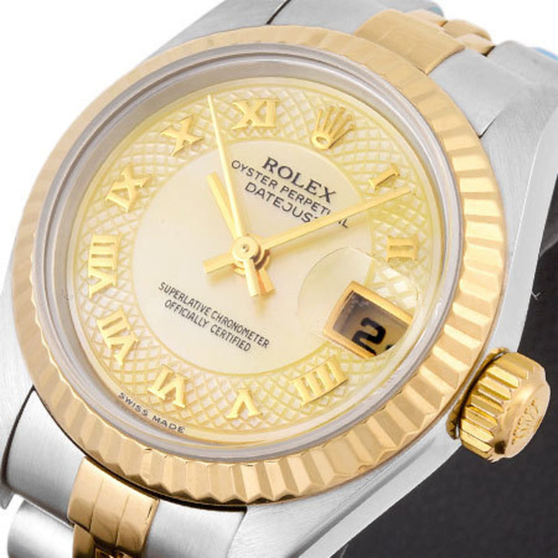 Rolex ROLEX Datejust 79173NRD No. Y Stainless Steel YG Ladies Watch Automatic Yellow Shell Milliard Roman