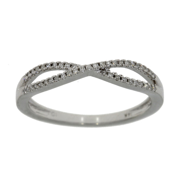 .14ct Diamond stackable band set 14KT White Gold