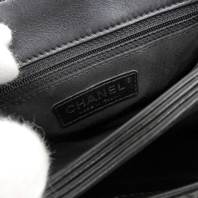 Chanel CHANEL Bag Matrasse Handbag 2way Leather Black AS0880