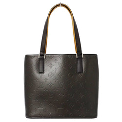 Louis Vuitton LOUIS VUITTON Bag Monogram Matte Womens Tote Shoulder Stockton M55112 Noir Black Dark Gray