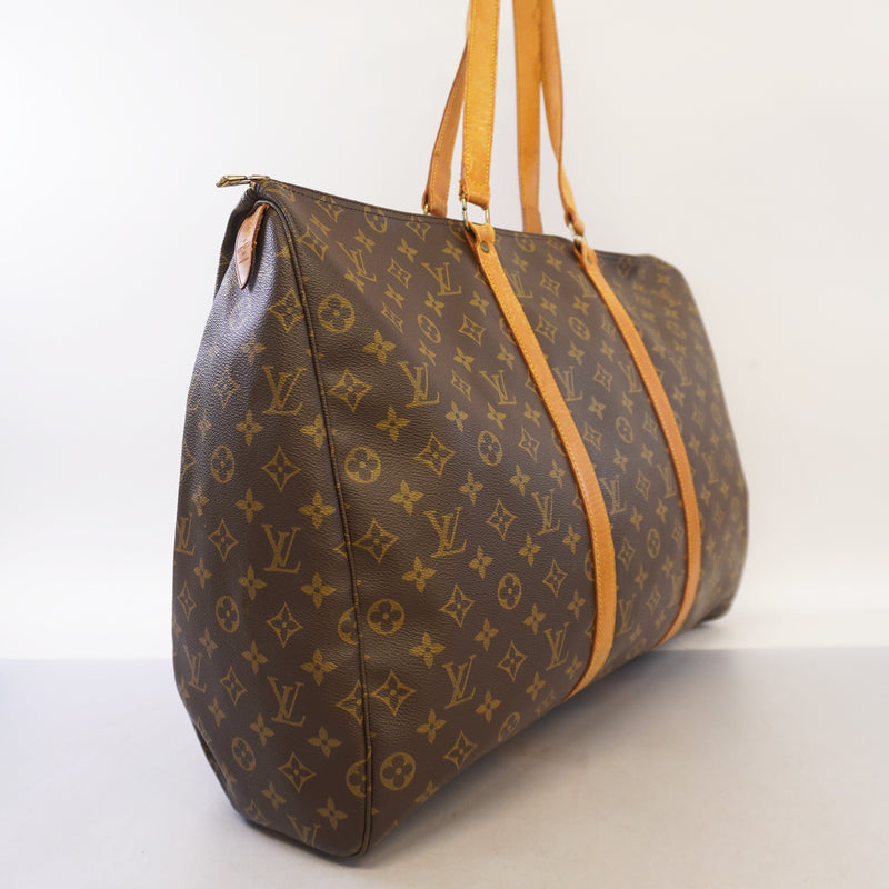 Auth Louis Vuitton Boston Bag Monogram Flanelly 50 M51116