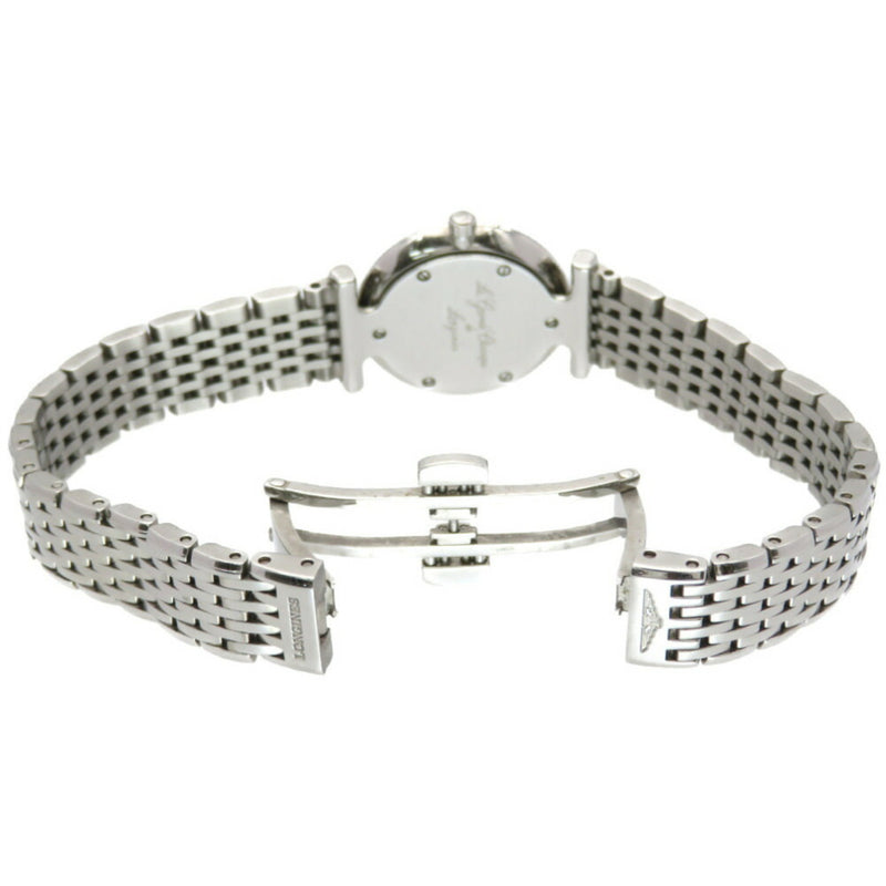 Longines La Grand Classic Diamond Bezel L4.210.0 Quartz Watch SS / Black Dial