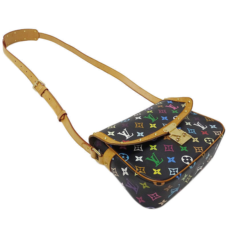 Louis Vuitton M92639 Womens Shoulder Bag BlackMonogramMulti-colorNoir