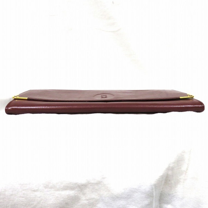 Cartier Mustline Bordeaux Bag Clutch Second Unisex