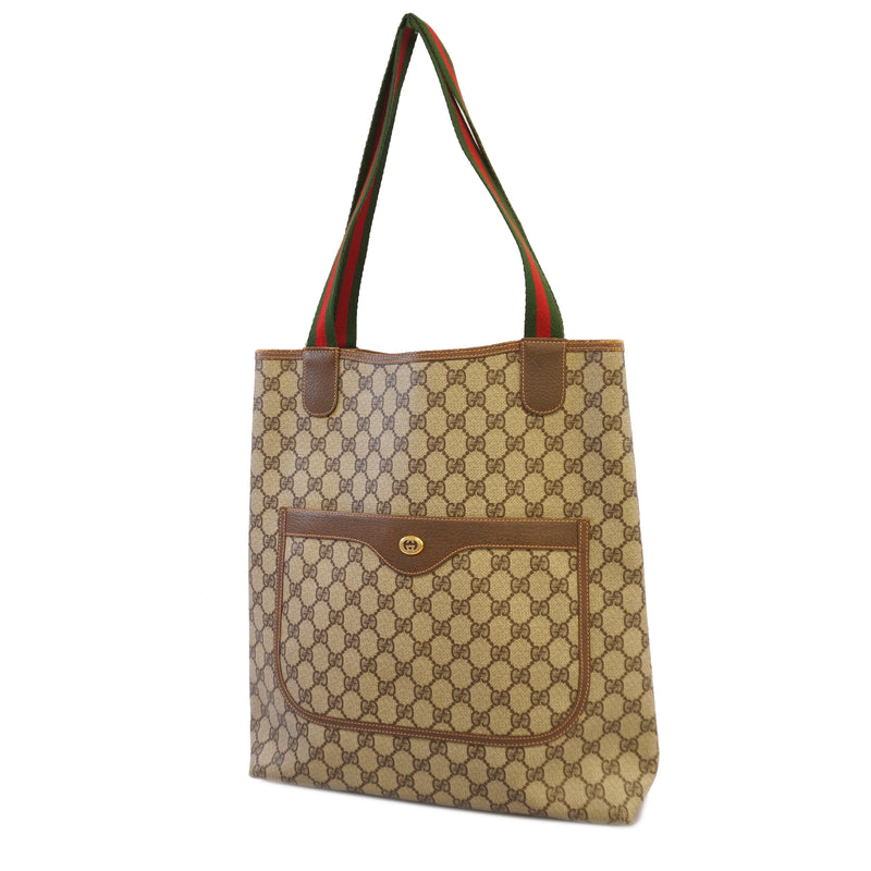 Auth Gucci Sherry Line Tote Bag 40 02 003 Womens GG Supreme HandbagTote Bag