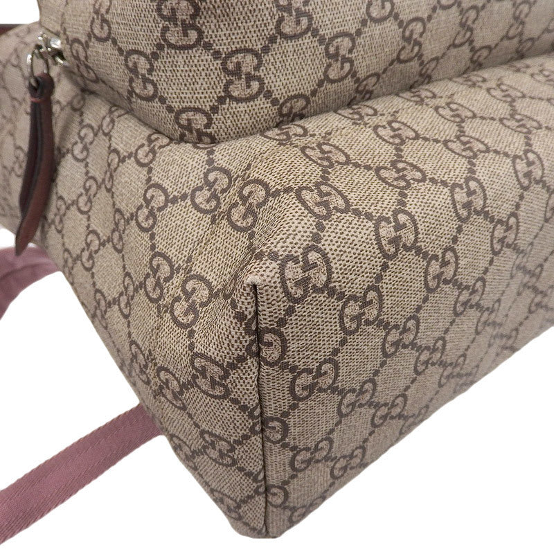 Gucci PVCCanvas Backpack BrownPink