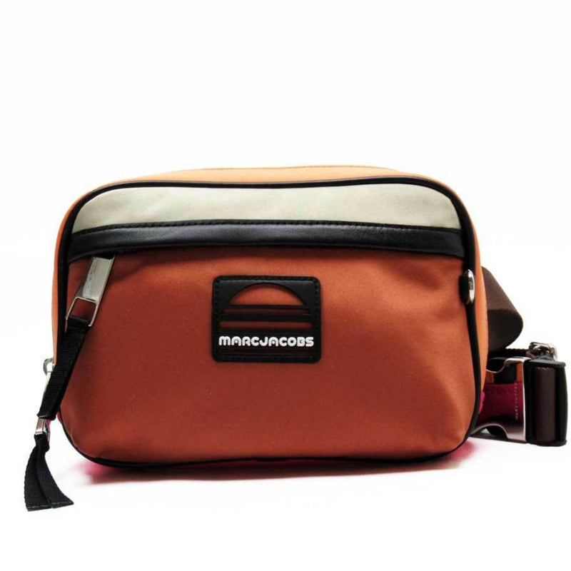 Marc Jacobs Body Bag Waist Pouch Orange Pink Beige Brown Nylon Leather Ladies