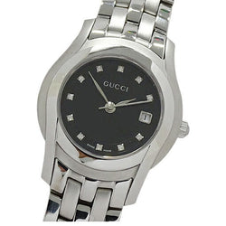 Gucci GUCCI Watch Ladies G Class Date 11P Diamond Quartz Stainless SS 5500L Polished